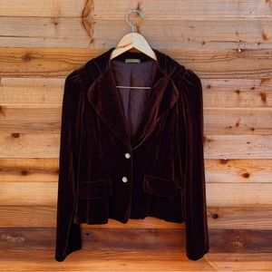 Vintage Velvet Sweater Cardigan